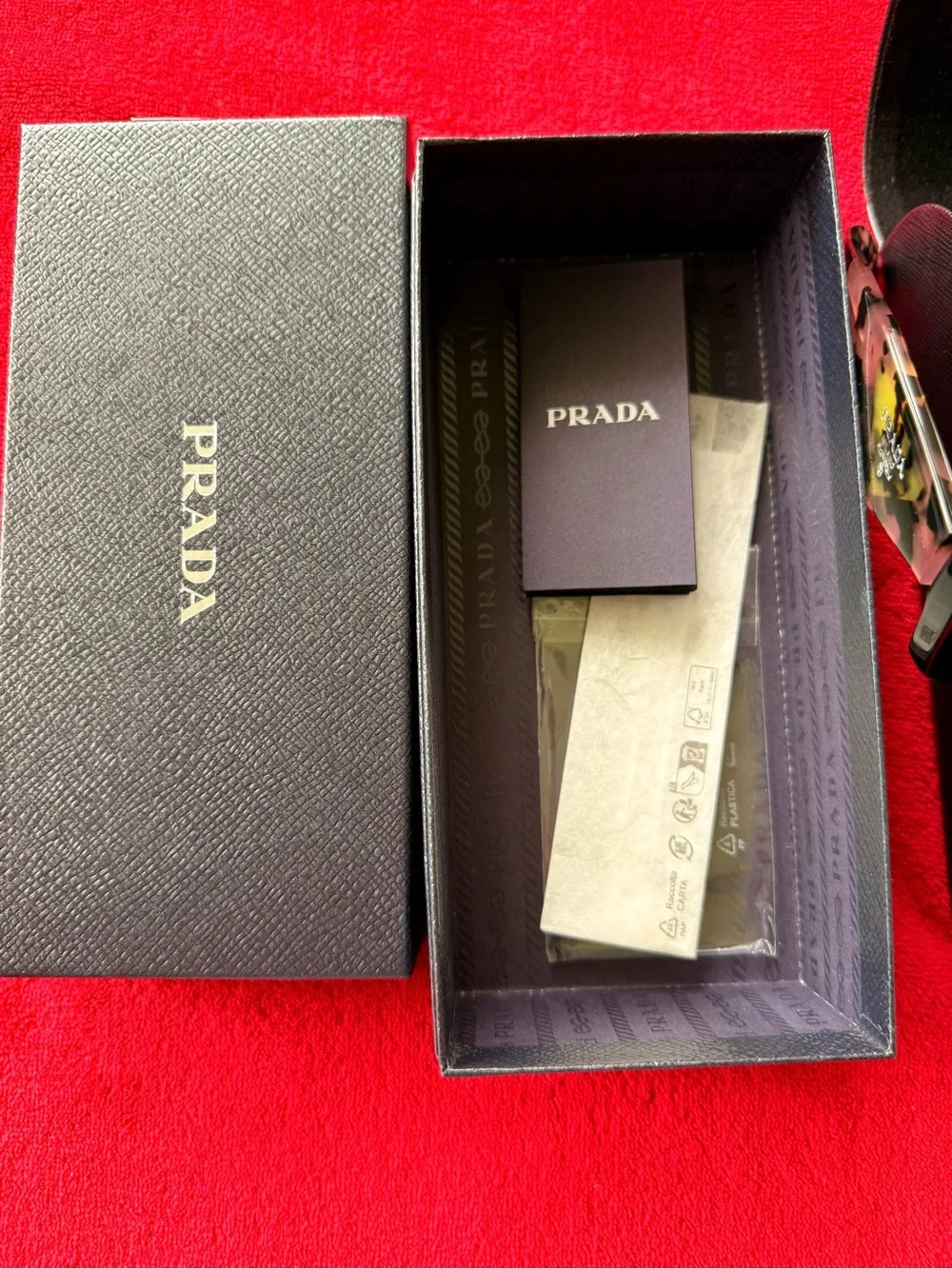 Prada bold rectangular